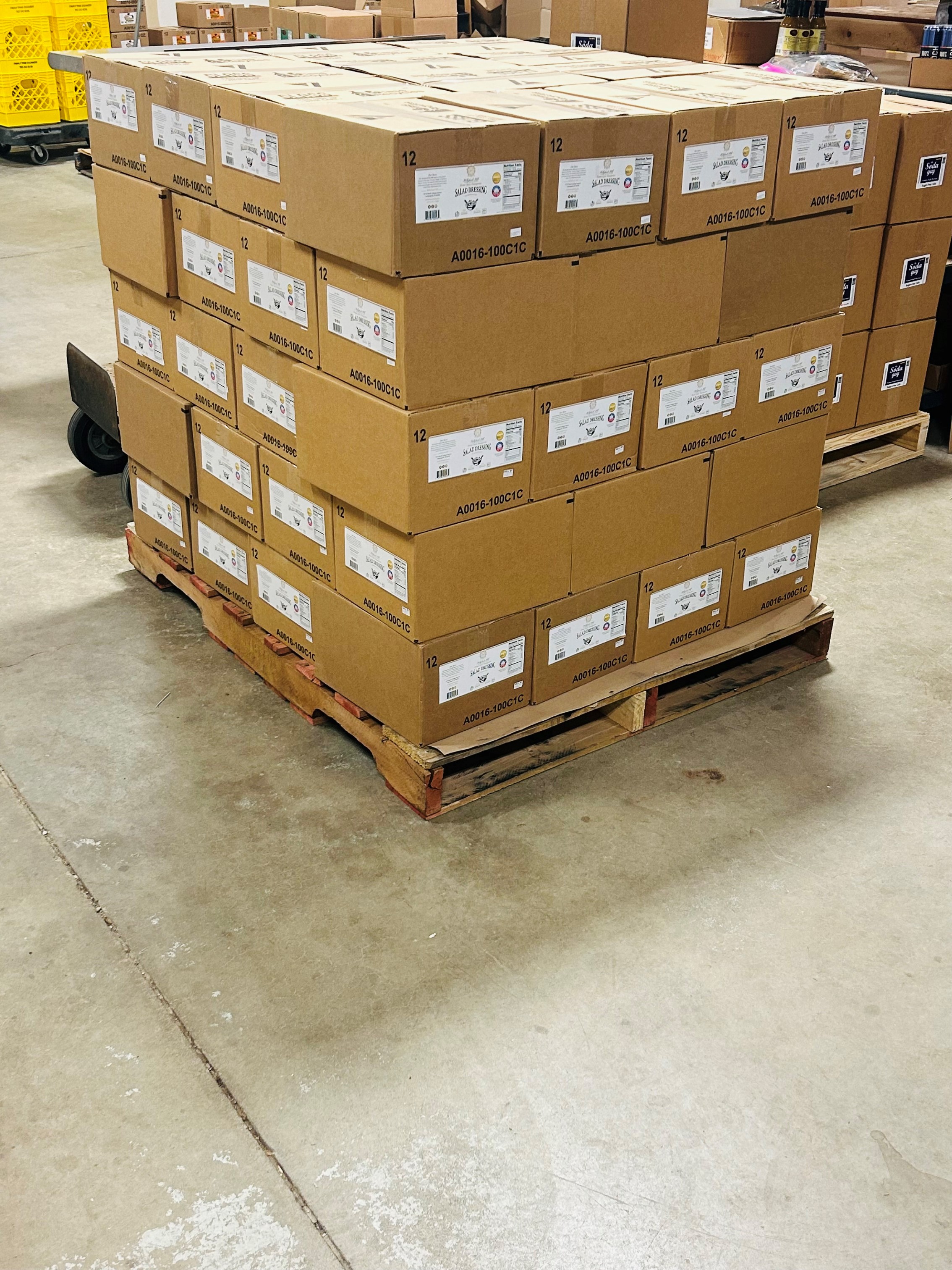 Hollyhock Hill pallet image demonstrating palletization services