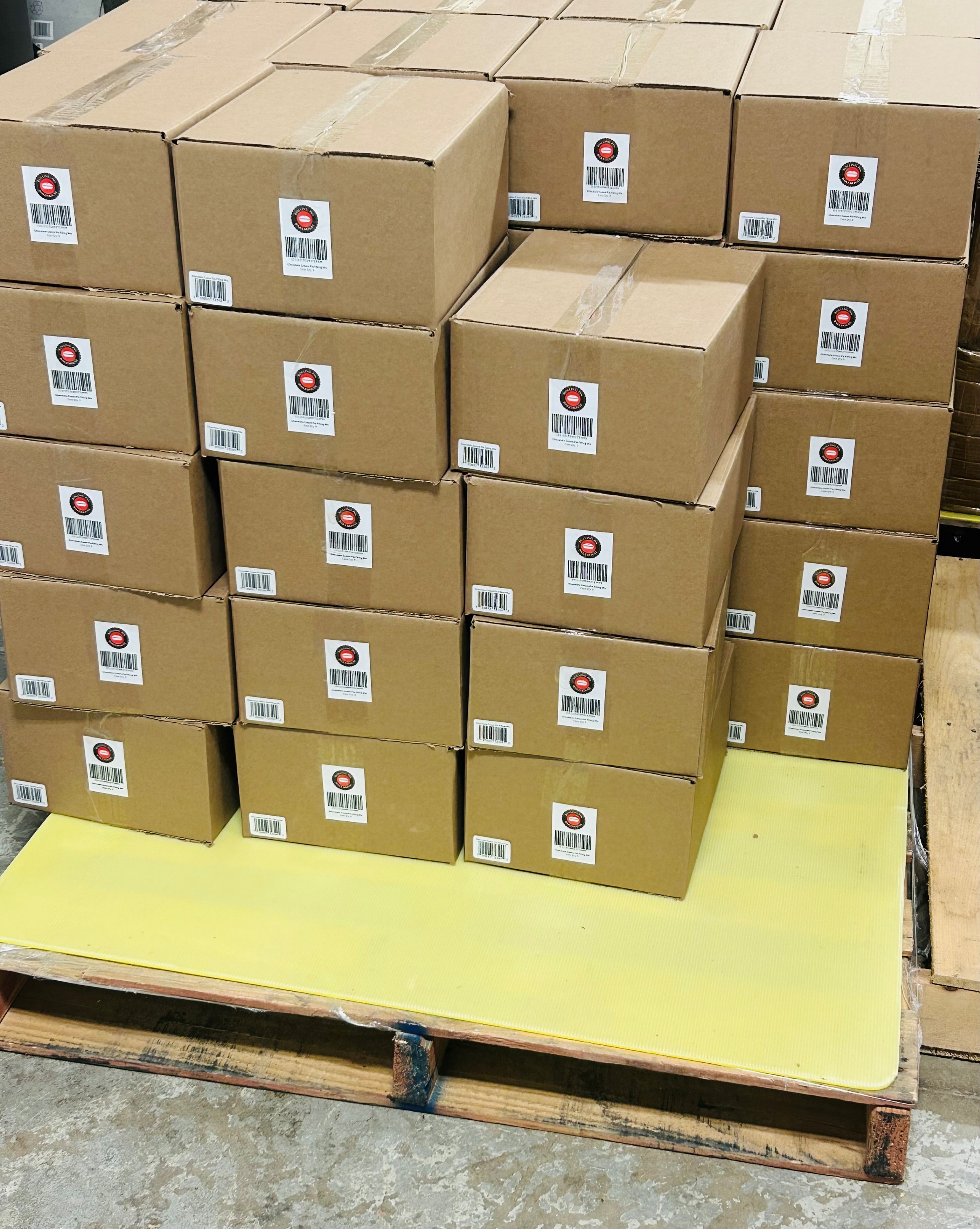 Rolling Pin Bakehouse pallet image highlighting product packaging